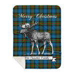 Scotstee Shop Plaid Tartan Blanket With Moose Clan Fletcher of Dunan Plaid Blanket, plaid blanket australia,plaid blanket canada,plaid christmas blanket,plaid fleece sherpa blanket,plaid sherpa blanket canada,plaid sherpa blanket lipstick,plaid sherpa blanket pink,plaid sherpa blanket queen