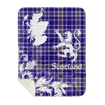 Sherpa Blanket - Tartan Blanket Thistle and Lion Scottish Clan Allardice Plaid Blanket, plaid sherpa blanket queen,purple sherpa blanket,queen sherpa blanket,queen size sherpa blanket,red sherpa blanket,scottish tartan blankets,sherpa blanket,sherpa christmas blanket