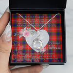 Rising Phoenix Necklace - Valentine Necklace Clan Fraser Modern Tartan Gift for Girlfriend, Gift for My Wife Rising Phoenix Necklace