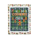 Personalized Gift Tartan Plaid Blanket Clan MacThomas Ancient With Christmas Cookie Baking Crew Christmas Gift Blanket, Plaid Blanket, Christmas Fleece Blanket, Christmas Blanket, Tartan Blanket, Scottish Blanket, Scotland Blanket, Family Name Blanket, Custom Blanket, Personalized Blanket