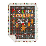 Personalized Gift Tartan Plaid Blanket Clan Murray Of Atholl Weathered With Christmas Cookie Baking Crew Christmas Gift Sherpa Blanket, tartan sherpa blanket,buffalo plaid sherpa blanket,christmas sherpa blanket,Christmas Throw Blanket,green plaid sherpa blanket,green sherpa blanket
