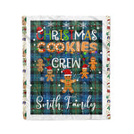 Personalized Gift Tartan Plaid Blanket Clan Smith Ancient With Christmas Cookie Baking Crew Christmas Gift Blanket, Plaid Blanket, Christmas Fleece Blanket, Christmas Blanket, Tartan Blanket, Scottish Blanket, Scotland Blanket, Family Name Blanket, Custom Blanket, Personalized Blanket