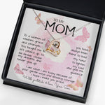 To My Mom Necklace To A Woman Of Wisdom Mother's Day Gift For Mom From Son Forever Love Necklace