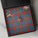 To My Beautiful Soulmate Necklace In Your Eyes I Have Found My Home Clan Mar Tartan Crown Pendant Necklace