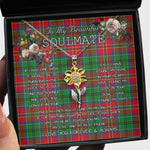 To My Beautiful Soulmate Sunflower Necklace In Your Eyes I Have Found My Home Clan McCulloch Tartan Jewelry For Girlfriend