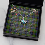 Sea Turtle Necklace To My Beautiful Soulmate Necklace In Your Eyes I Have Found My Home Clan Ferguson Tartan Blue Turtle Necklace