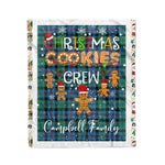 Personalized Gift Tartan Plaid Blanket Clan Campbell Of Cawdor Ancient With Christmas Cookie Baking Crew Christmas Gift Blanket, Plaid Blanket, Christmas Fleece Blanket, Christmas Blanket, Tartan Blanket, Scottish Blanket, Scotland Blanket, Family Name Blanket, Custom Blanket, Personalized Blanket