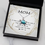 Opal Turtle Necklace - Mom Necklace - Love You Always And Forever Mother's Day Gift