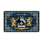 Doormat - Tartan Door Mat The Family Fletcher Welcome Mat, Plaid Doormat Scottish