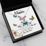 Opal Turtle Necklace - To My Mom Necklace, I'll Be By Your Side, To My Mom Gift Neckalce