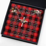 To My Beautiful Soulmate Necklace In Your Eyes I Have Found My Home Clan Cunningham Modern Tartan Cross Dancing Necklace