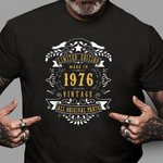 Scotstee Shop - 45 Years Old Made Born in 1976 Vintage 45th Birthday Shirt Gift 45th birthday t shirt