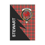 Scotstee Shop Stewart (Stuart) of Bute Tartan Garden Flag - Flash Style