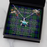 Sea Turtle Necklace To My Beautiful Soulmate Necklace In Your Eyes I Have Found My Home Clan MacCallum Tartan Blue Turtle Necklace