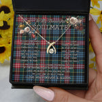 To My Beautiful Soulmate Necklace In Your Eyes I Have Found My Home Clan Comyn Tartan Wishbone Dancing Necklace