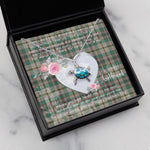 Sea Turtle Necklace Gift for My Beautiful Girlfriend Valentines Necklace Clan Craig Ancient Tartan Blue Turtle Necklace