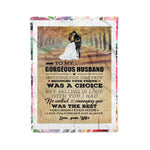 Scotstee Shop - Personalized Gift Letter To Husband To My Gorgeous Husband Gift Fleece Blanket