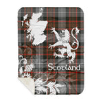Sherpa Blanket - Tartan Blanket Thistle and Lion Scottish Clan MacRae Hunting Weathered Plaid Blanket, plaid sherpa blanket queen,purple sherpa blanket,queen sherpa blanket,queen size sherpa blanket,red sherpa blanket,scottish tartan blankets,sherpa blanket,sherpa christmas blanket