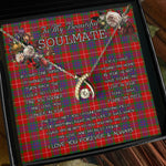 To My Beautiful Soulmate Necklace In Your Eyes I Have Found My Home Clan Fraser Tartan Wishbone Dancing Necklace