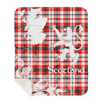 Sherpa Blanket - Tartan Blanket Thistle and Lion Scottish Clan Renton Plaid Blanket, plaid sherpa blanket queen,purple sherpa blanket,queen sherpa blanket,queen size sherpa blanket,red sherpa blanket,scottish tartan blankets,sherpa blanket,sherpa christmas blanket