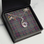 To My Beautiful Soulmate Necklace In Your Eyes I Have Found My Home Clan Macdonald Tartan Rising Phoenix Necklace