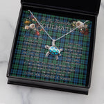 Sea Turtle Necklace To My Beautiful Soulmate Necklace In Your Eyes I Have Found My Home Clan Campbell Ancient Tartan Blue Turtle Necklace