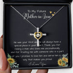 Cross Dancing Necklace - To My Future Mother In Law, Wedding For Her Mother's Gift Necklace