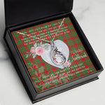 Rising Phoenix Necklace - Valentine Necklace Clan Cumming Modern Tartan Gift for Girlfriend, Gift for My Wife Rising Phoenix Necklace