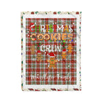 Personalized Gift Tartan Plaid Blanket Clan MacAlister Dress With Christmas Cookie Baking Crew Christmas Gift Blanket, Plaid Blanket, Christmas Fleece Blanket, Christmas Blanket, Tartan Blanket, Scottish Blanket, Scotland Blanket, Family Name Blanket, Custom Blanket, Personalized Blanket