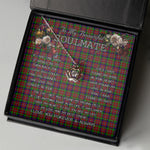 To My Beautiful Soulmate Necklace In Your Eyes I Have Found My Home Clan Graham Red Tartan Crown Pendant Necklace