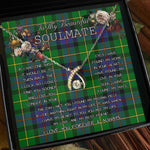 To My Beautiful Soulmate Necklace In Your Eyes I Have Found My Home Clan Tait Tartan Wishbone Dancing Necklace