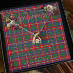 To My Beautiful Soulmate Necklace In Your Eyes I Have Found My Home Clan Haig Tartan Wishbone Dancing Necklace