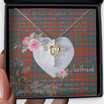 Gift For My Beautiful Girlfriend Necklace Valentine Necklace Clan Matheson Ancient Tartan Cross Dancing Necklace Scottish Tartan Jewelry