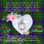 Rising Phoenix Necklace - Valentine Necklace Clan Adam Hunting Tartan Gift for Girlfriend, Gift for My Wife Rising Phoenix Necklace