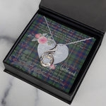 Rising Phoenix Necklace - Valentine Necklace Clan Wood Tartan Gift for Girlfriend, Gift for My Wife Rising Phoenix Necklace