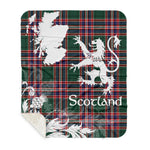 Sherpa Blanket - Tartan Blanket Thistle and Lion Scottish Clan MacFarlane Plaid Blanket, plaid sherpa blanket queen,purple sherpa blanket,queen sherpa blanket,queen size sherpa blanket,red sherpa blanket,scottish tartan blankets,sherpa blanket,sherpa christmas blanket