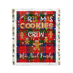 Personalized Gift Tartan Plaid Blanket Clan MacNicol With Christmas Cookie Baking Crew Christmas Gift Blanket, Plaid Blanket, Christmas Fleece Blanket, Christmas Blanket, Tartan Blanket, Scottish Blanket, Scotland Blanket, Family Name Blanket, Custom Blanket, Personalized Blanket