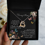 Mother's Day Necklace To My Mom Time May Fly Love Knot Necklace Forever Love Necklace