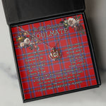 To My Beautiful Soulmate Necklace In Your Eyes I Have Found My Home Clan Rait Tartan Crown Pendant Necklace