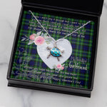 Sea Turtle Necklace Gift for My Beautiful Girlfriend Valentines Necklace Clan MacNeill Of Colonsay Hunting Tartan Blue Turtle Necklace
