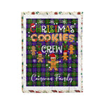 Personalized Gift Tartan Plaid Blanket Clan Cameron With Christmas Cookie Baking Crew Christmas Gift Blanket, Plaid Blanket, Christmas Fleece Blanket, Christmas Blanket, Tartan Blanket, Scottish Blanket, Scotland Blanket, Family Name Blanket, Custom Blanket, Personalized Blanket