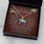 Sea Turtle Necklace To My Beautiful Soulmate Necklace In Your Eyes I Have Found My Home Clan MacAlister of Skye Tartan Blue Turtle Necklace