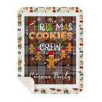 Personalized Gift Tartan Plaid Blanket Clan Cameron Of Erracht Weathered With Christmas Cookie Baking Crew Christmas Gift Sherpa Blanket, tartan sherpa blanket,buffalo plaid sherpa blanket,christmas sherpa blanket,Christmas Throw Blanket,green plaid sherpa blanket,green sherpa blanket