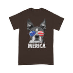 Scotstee Shop - Boston Terrier 4th of July Merica Men Women USA Flag 4th Of July Shirt