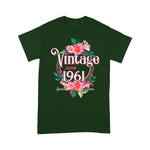 Womens Birthday Gift Born In June 1961 Flowers Birthday Gift Birthday Shirt 60th birthday gifts - Scotstee Shop