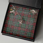 To My Beautiful Soulmate Necklace In Your Eyes I Have Found My Home Clan MacDiarmid Tartan Crown Pendant Necklace