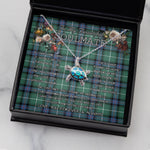 Sea Turtle Necklace To My Beautiful Soulmate Necklace In Your Eyes I Have Found My Home Clan MacDonald Of The Isles Ancient Tartan Blue Turtle Necklace