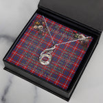 To My Beautiful Soulmate Necklace In Your Eyes I Have Found My Home Clan Galloway Red Tartan Rising Phoenix Necklace