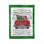 Tartan Blanket Vintage Red Truck with Christmas Tree Family Scottish Clan Masterton plaid blanket, red plaid blanket, buffalo plaid blanket, green plaid blanket, plaid fleece blanket, blue plaid blanket, red tartan blanket, tartan plaid blanket, black and white plaid blanket, , christmas plaid blanket, orange plaid blanket, tartan plaid throw blanket, pink plaid blanket, brown plaid blanket, buffalo check blanket