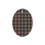 Sutherland Weathered Tartan Oval Ornaments, Christmas Tree Ornament, Plaid Christmas Ornaments, Ceramic Oval Christmas Tree Decoration, Tartan Oval Ornaments, Christmas Tree Ornament, Plaid Christmas Ornaments, Ceramic Oval Christmas Tree Decoration